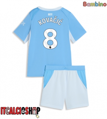 Manchester City Mateo Kovacic #8 Prima Maglia Bambino 2026-27 Manica Corta (+ Pantaloni corti)